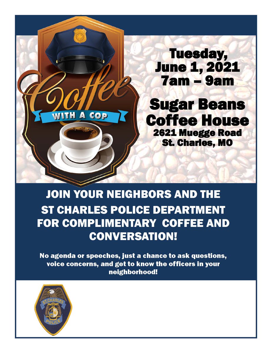 SCPDMO's tweet photo. NOTE:   Date has changed.  June 1st is the date of the Coffee With A Cop! https://t.co/lqyq2HTu6Q