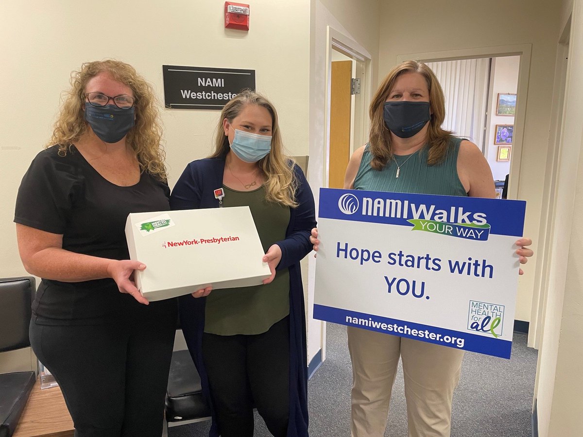 Sharing <a href="/nyphospital/">NewYork-Presbyterian</a> Westchester Behavioral Health Center's Mental Health kits with our friends <a href="/namiwestchester/">NAMI Westchester</a> for #MentalHealthAwarenessMonth #nypinyourcommunity