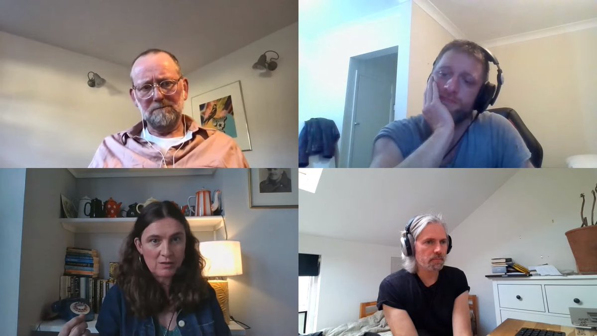 UEALitFest's tweet photo. "The uncertainty about audiences [during the pandemic] really fed into how this project developed" Richard Moores from @guildhallschool on developing 'The Living Book' with @MitchAuthor #FutureAndForm https://t.co/Qqtxgs6GLl