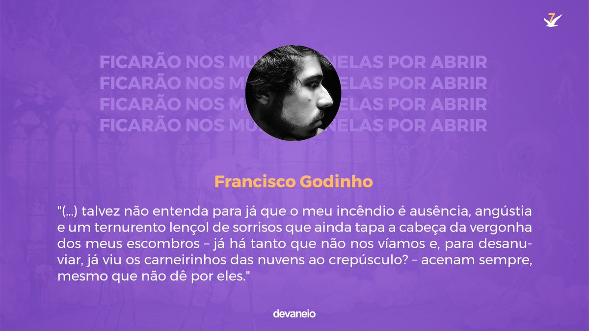revistadevaneio's tweet image. 7⃣👇

Francisco Godinho in devaneio 7.

A devaneio 7 estará disponível em breve.

#dev7