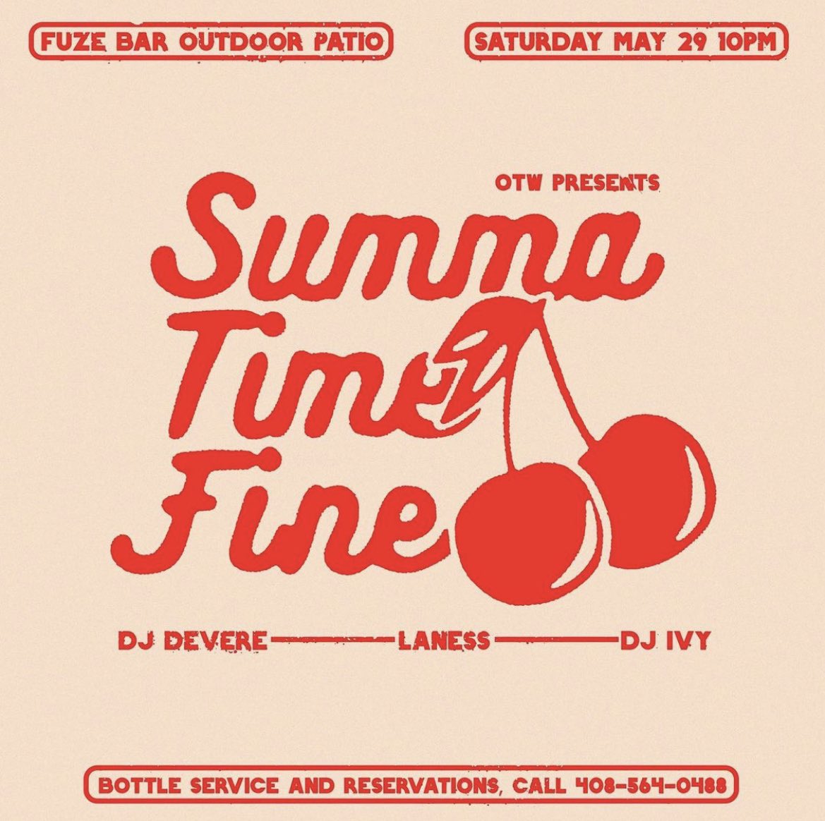 WE OUTSIDE THIS SUMMER 🔥🎲 

<a href="/LaNessQuik/">Another Yukon Mash Up</a> W/OTW PRESENTS

THIS SATURDAY 5/29
⏰ 10PM - 2AM 
📍 FUZE BAR, SAN JOSE