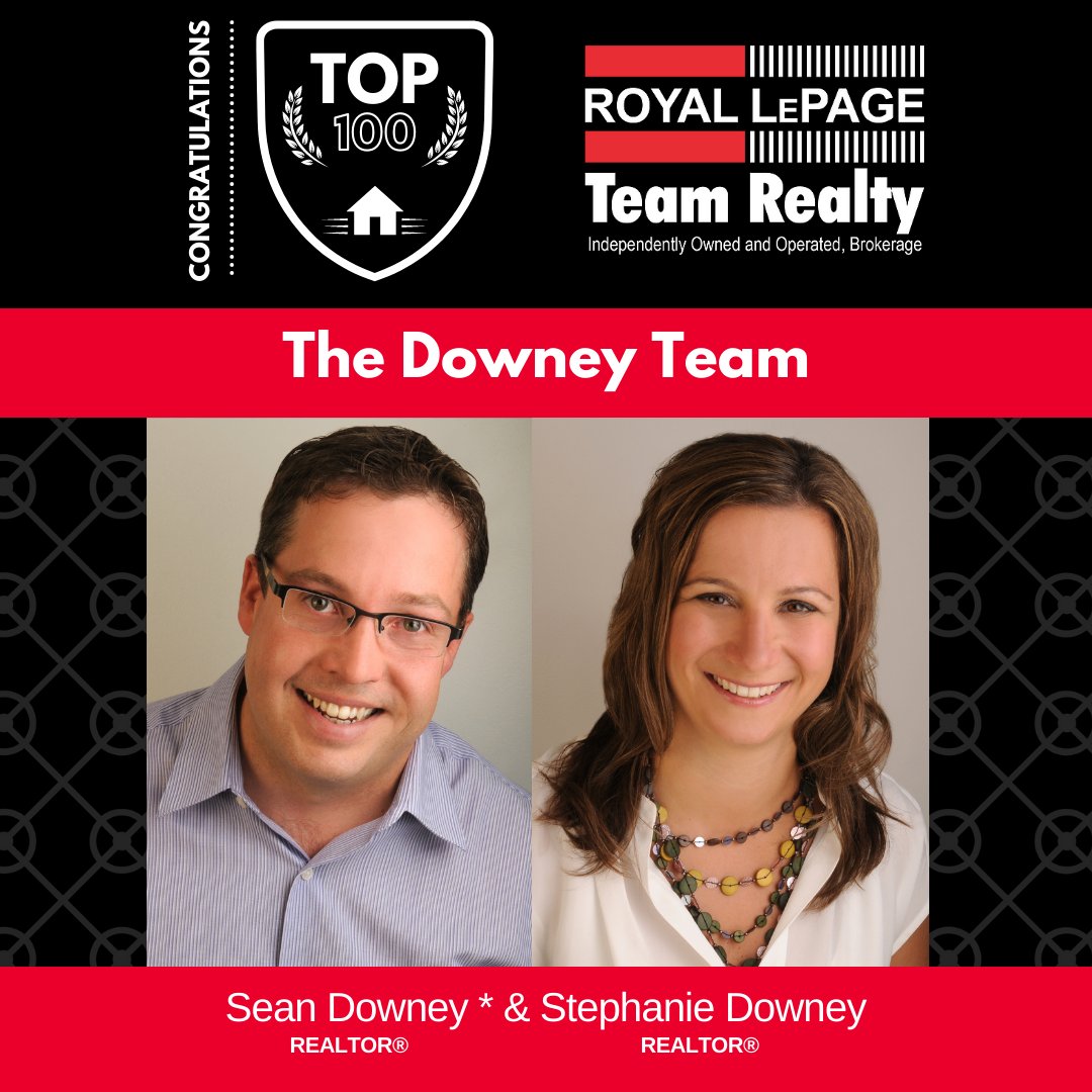 It is an honour to be recognized as part of this group! We appreciate all of the support from our clients, both residential and commercial, that have helped us get here in a year that has been full of challenges.

#DowneyTeam #OttawaRealEstate #Top100