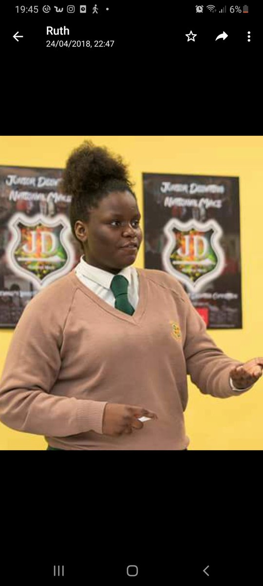 A lovely photo of Ekenenna when she was a junior debater honing her skills! All her hard work on the debating circuit has paid off for the National Champion  <a href="/SpeakOutIrl/">Speak Out Ireland</a> <a href="/MathesonLaw/">Matheson LLP</a>.  @FeliSpeaks