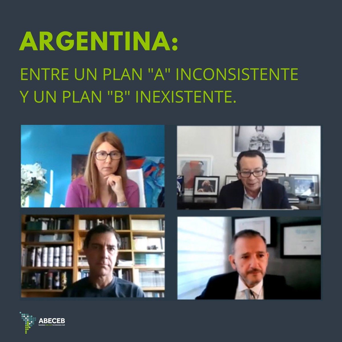 ABECEB (@abeceb) on Twitter photo Mariana Camino, CEO de ABECEB, lideró la primera charla exclusiva para clientes junto a Dante Sica, <a href="/andresmalamud/">Andrés Malamud</a> y <a href="/ArgNesosa/">Norberto Sosa</a>, integrantes del Comité de Expertos de ABECEB. Sica: “Lo que desarregla el Estado, el mercado más temprano o más tarde, lo corrige” Mariana Camino, CEO de ABECEB, lideró la primera charla exclusiva para clientes junto a Dante Sica, <a href="/andresmalamud/">Andrés Malamud</a> y <a href="/ArgNesosa/">Norberto Sosa</a>, integrantes del Comité de Expertos de ABECEB. Sica: “Lo que desarregla el Estado, el mercado más temprano o más tarde, lo corrige”