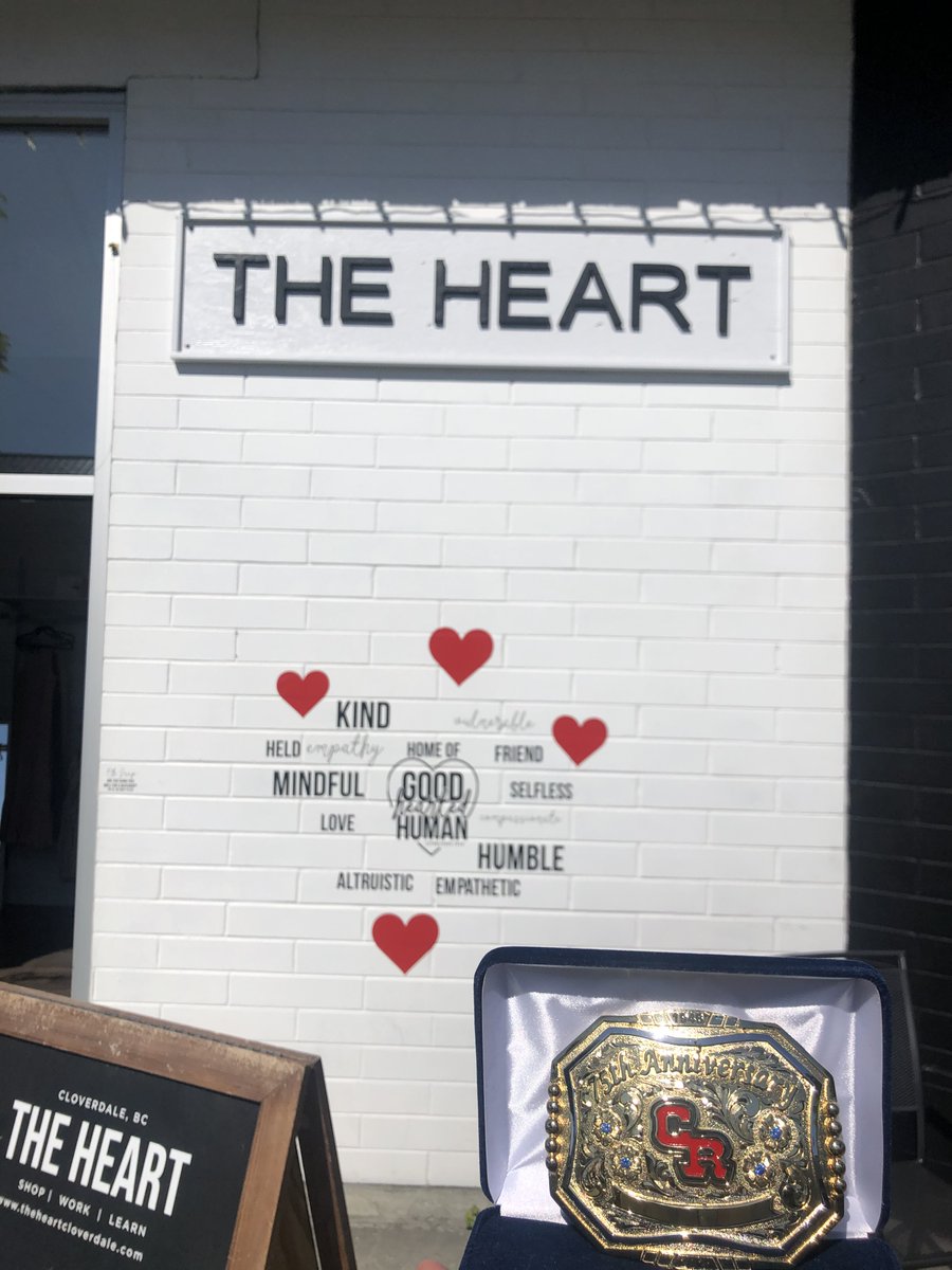 We ♥️ the Cloverdale Rodeo. If you do too head over to The Heart and enter to win a Rodeo Belt Buckle! @Clovrdalebia @CloverdaleRodeo @AnniePierotti