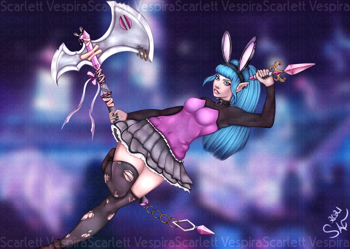 This is some Badge Bunny art for GTA! #digitalart #ArtistOnTwitter