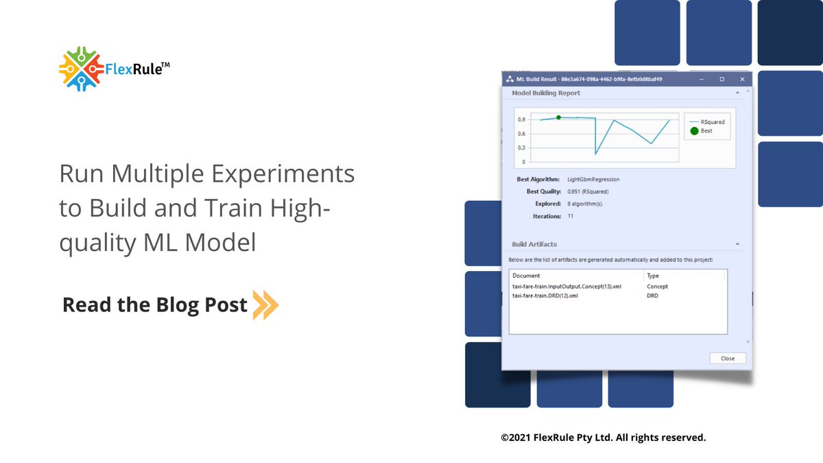 FlexRule's tweet image. Don’t have machine learning expertise? You can still train #MLmodels for #Regression, #BinaryClassification, and #MultiClassification all by yourself. flexrule.com/archives/autom… #DecisionAutomation #AI #ML #IntelligentAutomation