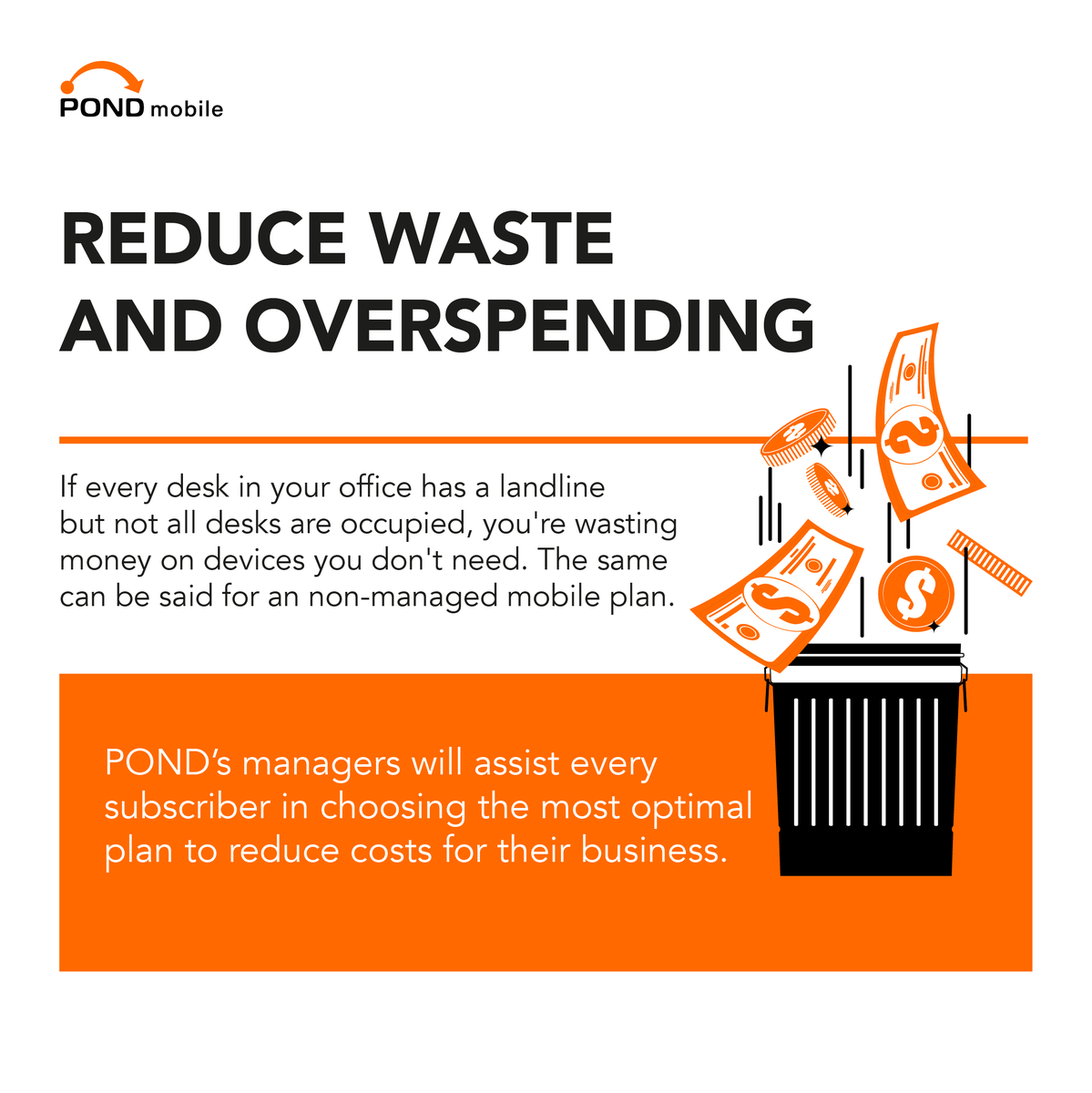 PONDIoT's tweet photo. Don't overspend on your company's phone plan. Get Telecom Expense Management with POND Mobile and we'll manage your lines for you.
#ceo #b2b #businessowner #telecom #telecomexpensemanagement #business #businesstravel #frequentflyer #work #team #productivity #infographic #success https://t.co/MTso4lclUx