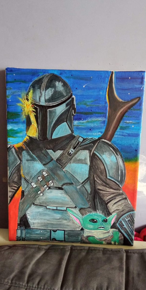 naostyle's tweet photo. News paint' 
#mandalorian #mandalore  #peintureacrilique https://t.co/ckFC41a72C