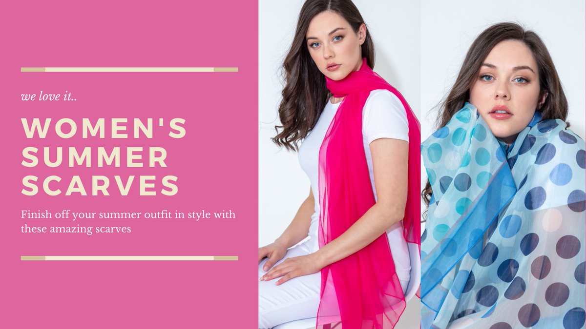 Brighten up your summer wardrobe with these amazing chiffon scarves! Just €9.95 and come in a variety of colours! Perfect for wearing with summer dresses! Check them out here: bit.ly/3bZr5z7

#prettyinpink #ootd #scarves #summeraccessories #cutestyle #paco #pacoboutique