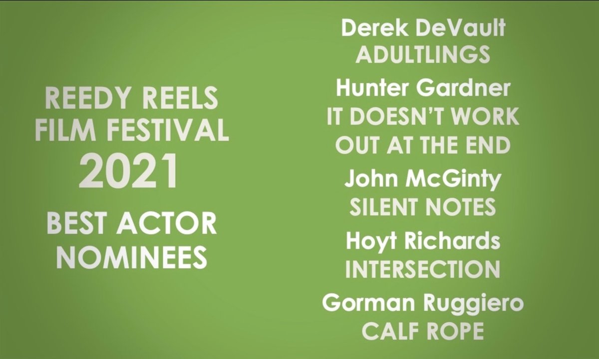 Kiki_Tsakalakis's tweet image. I am so excited to announce #SilentNotes lead actor, John McGinty is up for Best Actor at the 2021 Reedy Reels Film Festival! A huge thank you for all you brought to this film, John! #ReedyReels
