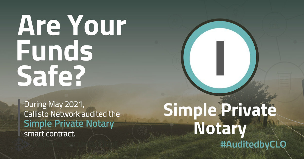 CallistoAudits's tweet image. Are Your Funds Safe?

Callisto Network Security Department conducted the Simple Private Notary smart contract security audit.

Here is the report:
📌callisto.network/simple-private…

@IMMIRIS1 #SmartContract #AuditedByCLO $CLO