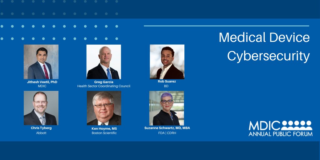 BDandCo's tweet image. Are you planning to attend the @MDICAnnualForum next week? Don’t miss BD #CISO, Rob Suarez, and fellow panelists talking about medical device #cybersecurity at 1 pm EDT on June 2. Learn more: bddy.me/2R03HdG
#MedTechSecurity #HITsecurity