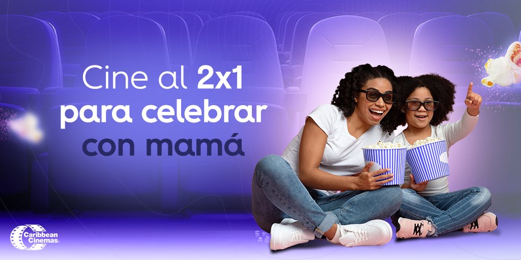 altice_do's tweet photo. ¡Este jueves es para mamá! 🥰Dedícale tu 2x1 a la persona que te llevó a ver todas las películas que llenaron tu infancia de magia y aventura. 🎟️🎟️
#alticeCinema https://t.co/LiLBuFi9q1