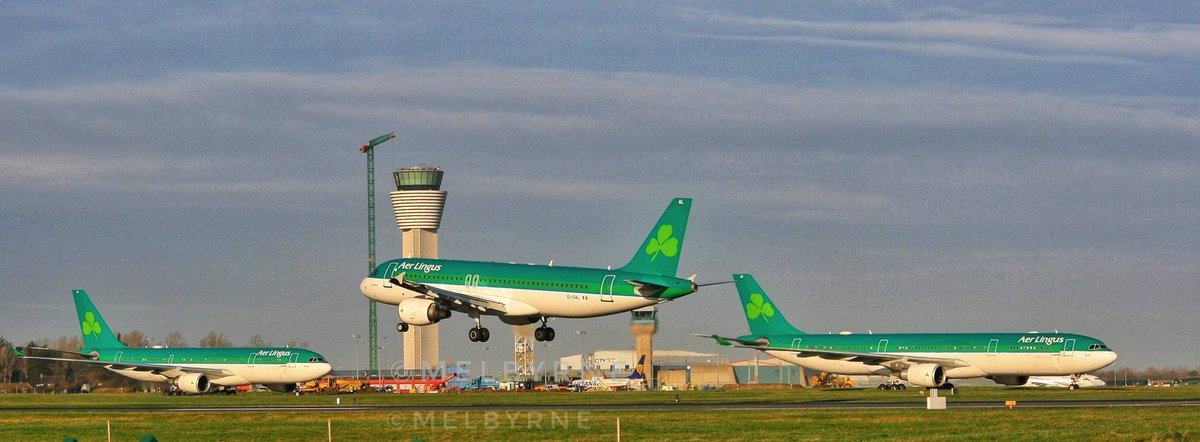 Happy birthday @AerLingus 
One of my favourite photos at @DublinAirport during better times. 
#HappyBirthday #aerlingus #85 @avgeekofficial @AviationNewsIRL @FlyingIreland #avgeek #aviation #aero #plane #flight #Travel #photo #green  #shamrock #Irish #whenwetravelagain #airline