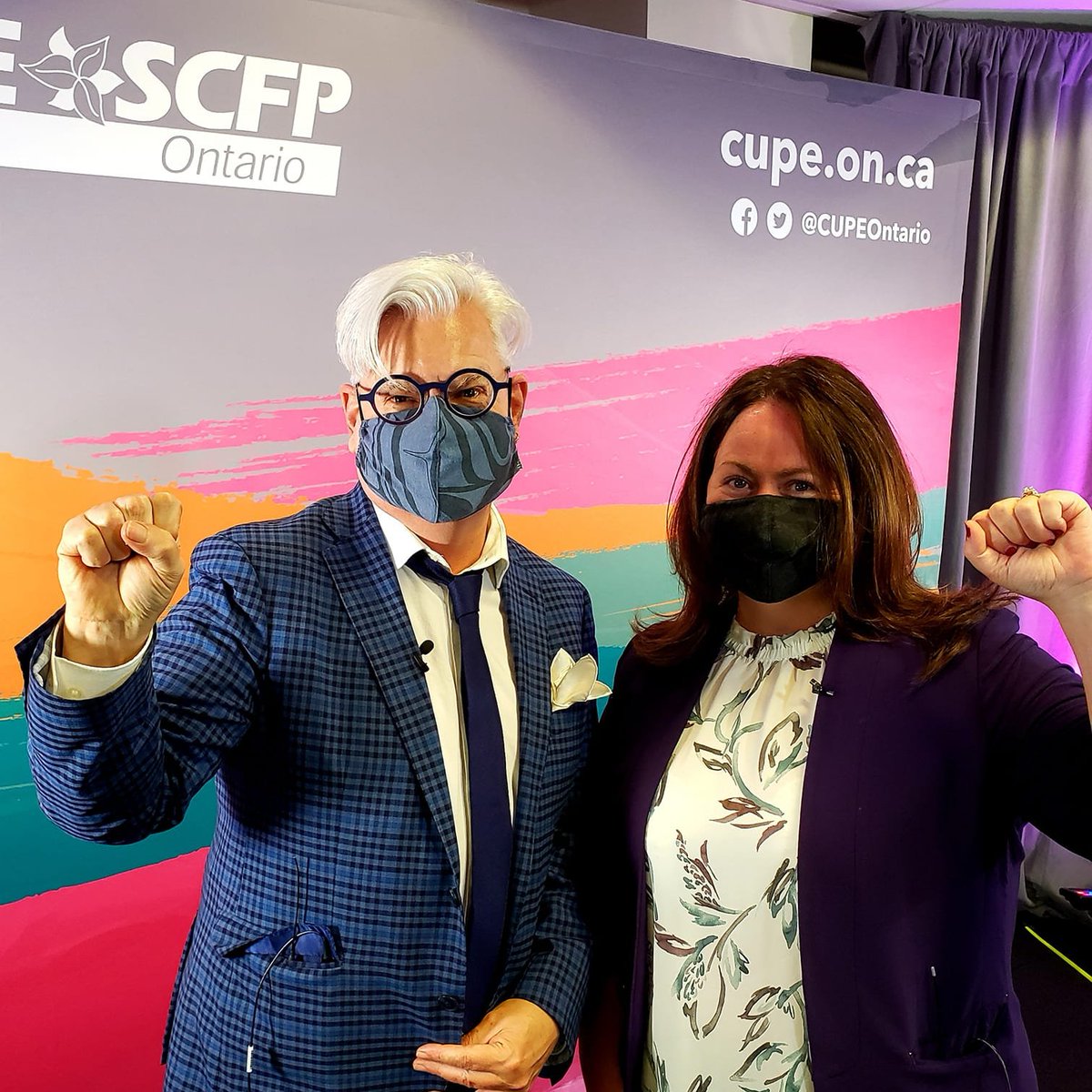 CUPEOntario's tweet image. Results are in. @FredHahnCUPE and @CandaceRennick have been re-elected as CUPE Ontario President and Secretary-Treasurer.

&quot;We are a strong team and we are both so very honoured to have the support of our members to lead our union, with all of you.&quot;

#onpoli