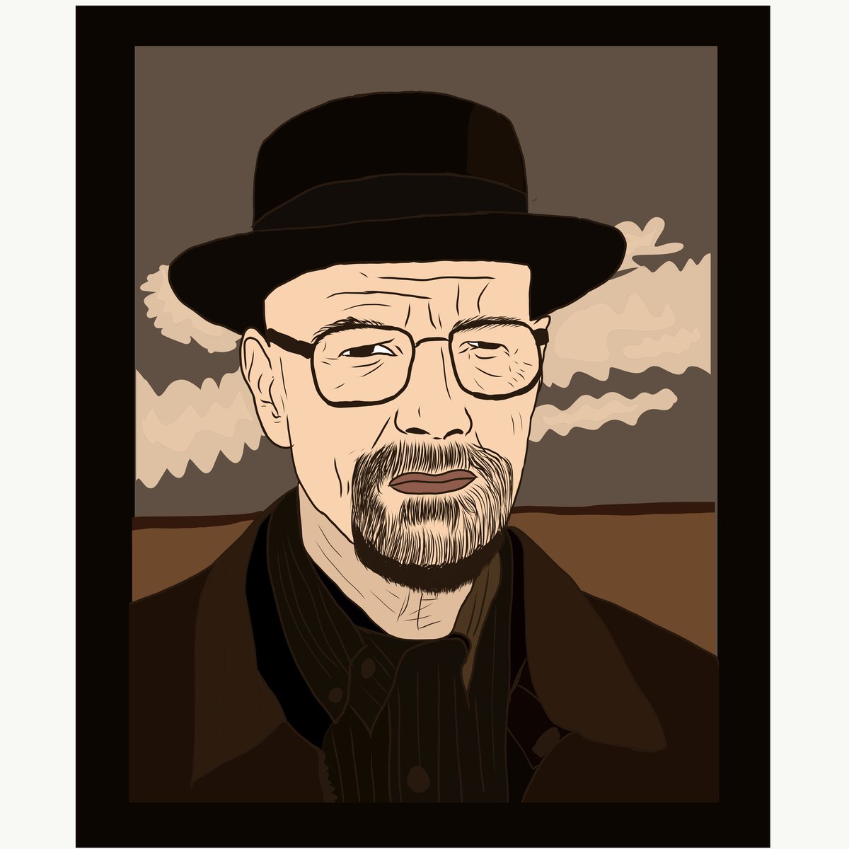 W.W ⚗️🧪☢️
.
.
.
.
.
#walterwhite #breakingbad #art #portrait #digitalart #drawing #draw #adobedraw #adobeillustrator #ai #nft #portre #goodnight #artwork #illustrator #vectorportrait #vectorportraitillustration #orangebart  #NFT #nftcollector #NFTartist
