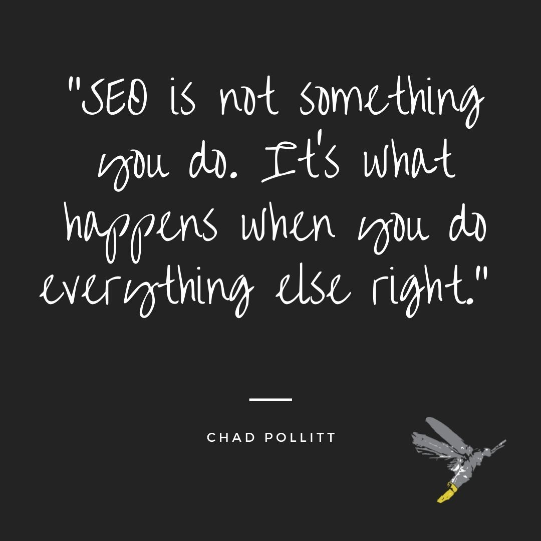 mysocialfirefly's tweet photo. This came to mind during a conversation this week. Strong SEO doesn't happen at the push of a button! But when the pieces work together, you'll see results. #SEO #digitalmarketing https://t.co/2W6fmjhY5d