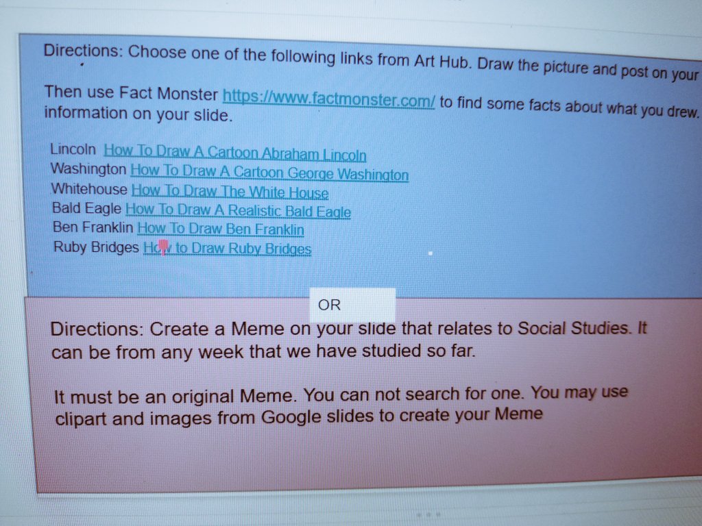 ImaginationHA's tweet photo. Ask love creating memes &amp; drawing historical figures after their social studies tests #creativity https://t.co/P8xuyuAqhe