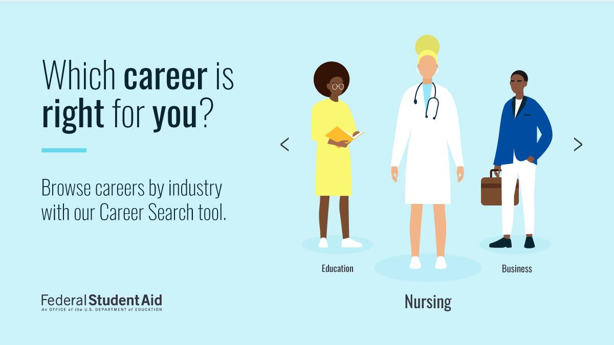 Psst. High school juniors: One step you can take now toward college is researching careers and understanding what education you need to get there. That’s where our Career Search tool comes in. bit.ly/3vsfG2J