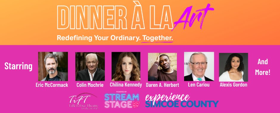 #Barrie’s <a href="/TalkIsFree/">Talk Is Free Theatre</a> created a unique initiative called Dinner à la Art — a community partnership project to encourage the economic recovery of participating restaurants &amp; retailers in our region. Visit investbarrie.ca/dinner-a-la-art to learn more. #BarrieArts #CreativeBarrie