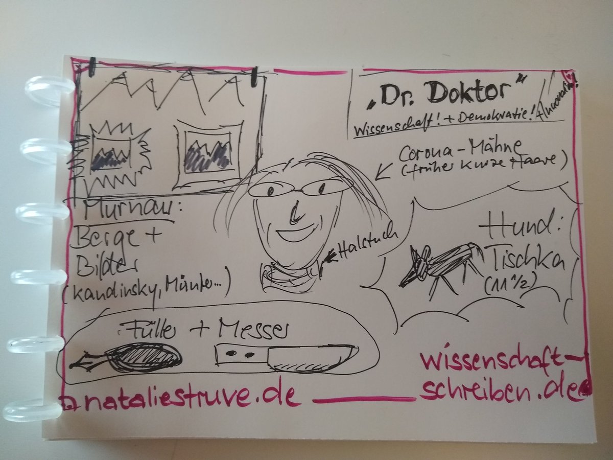 Heute Mini-WS #Sketchnotes bei @SketchnotesAG; vorgestellt haben wir uns dann alle kritzelnd: