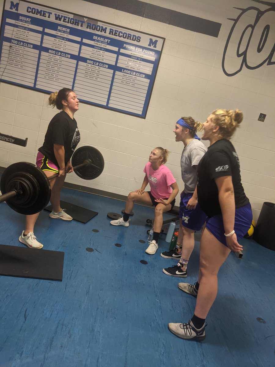 mhs_power's tweet photo. What a great first week!! So proud of our Lady Comets 41 girls working to get stronger! #iamaladycomet #ladycometstrong https://t.co/5cBMqHgNlI