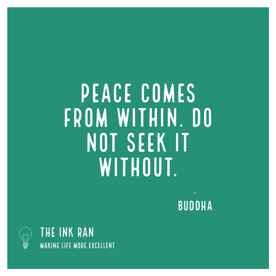 theinkran's tweet photo. Find inner peace! It is a work in progress for most, and that is okay too! It's a work in progress for me!
#buddha #peace #innerpeace #loveyourself #love #compassion #smile #quote #quoteoftheday #qotd #quotestoliveby #quotetoremember #theink #theinkran https://t.co/QTrEgXCCPW