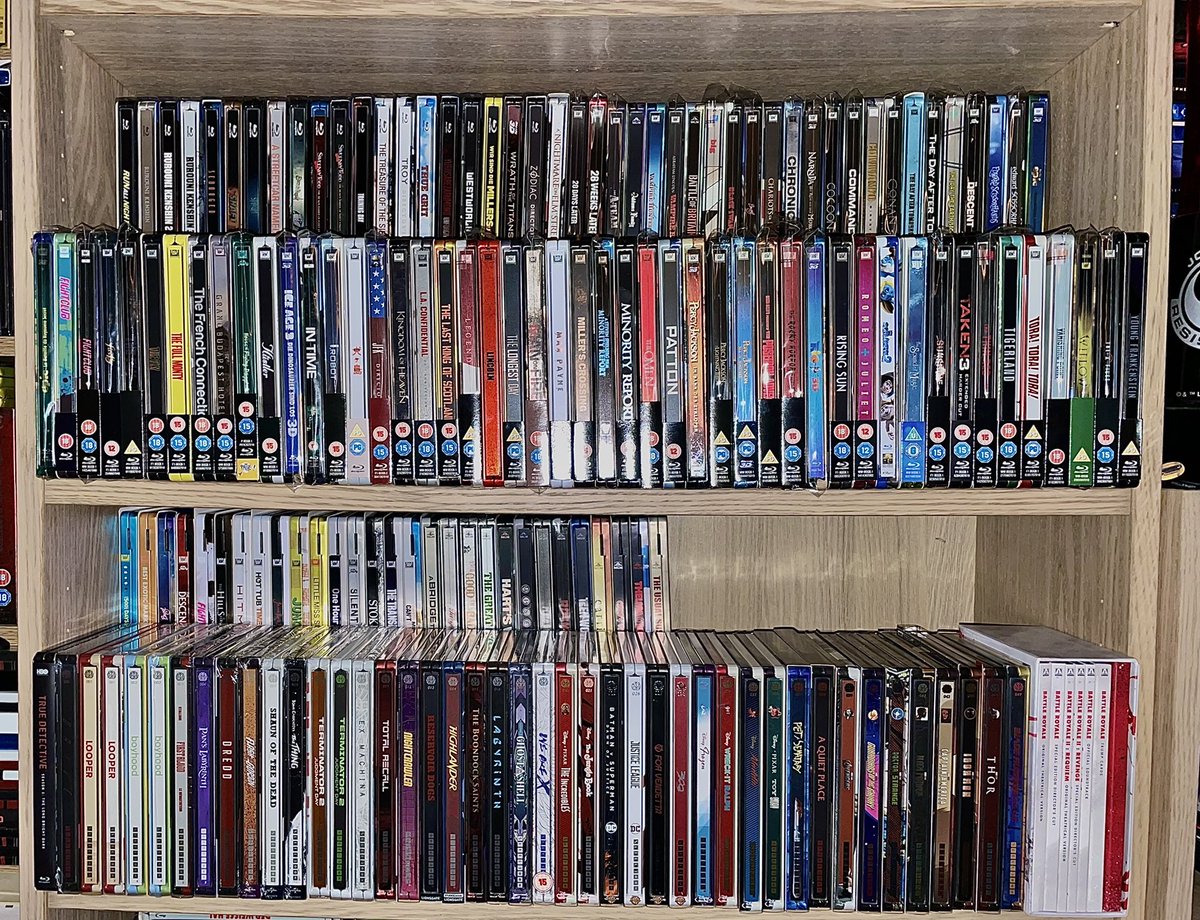the4kCollectivE's tweet photo. And the Fox and MGM steelbook and Futurepak blu-ray active collection is now sorted. Pleased with how it’s looking so far. #steelbook #supportphysicalmedia #futurepak #metalpak. https://t.co/Se1yHtzkue