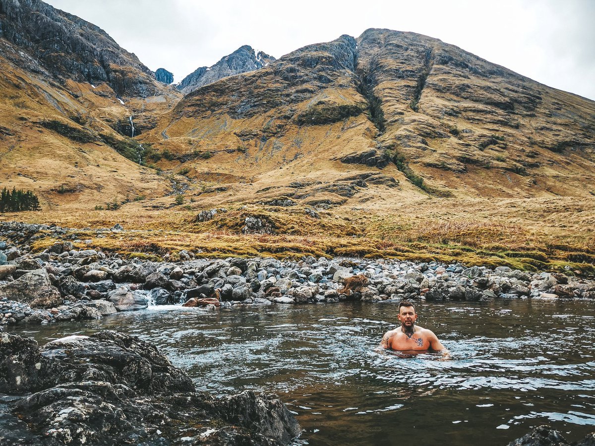 WalkingScot's tweet photo. A little dip in the river coe is needed after a great day on the hills.
#highlands #scotland #glencoe https://t.co/cZLg9kJycM