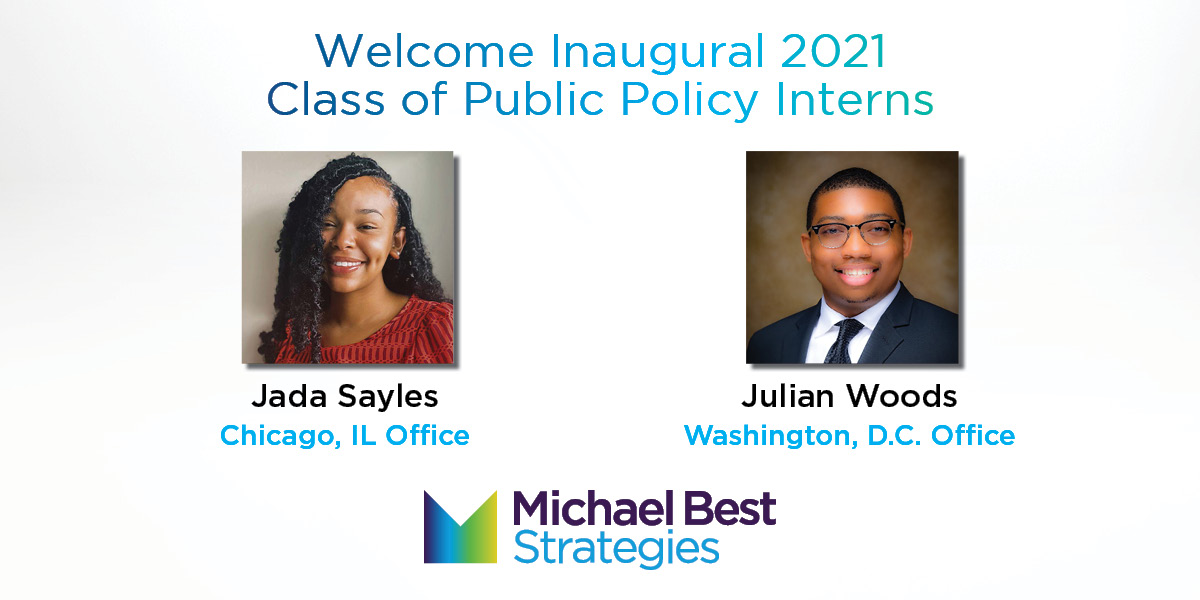 We are pleased to partner with Historically Black Colleges and Universities to welcome our new Public Policy interns this summer! Julian Woods and Jada Sayles will partner with our professionals to gain exposure and insight into public policy and government affairs. #HBCU