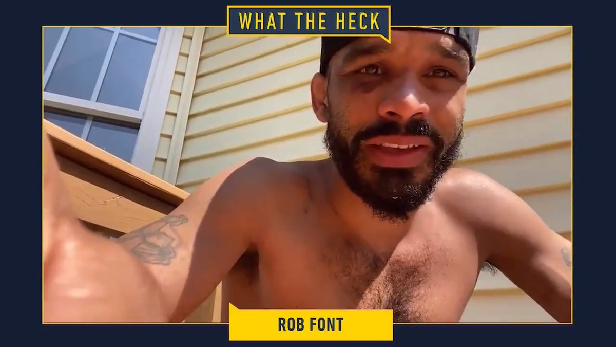 .@RobSFont doesn't want to 'fight backwards' even if it was against a big name: