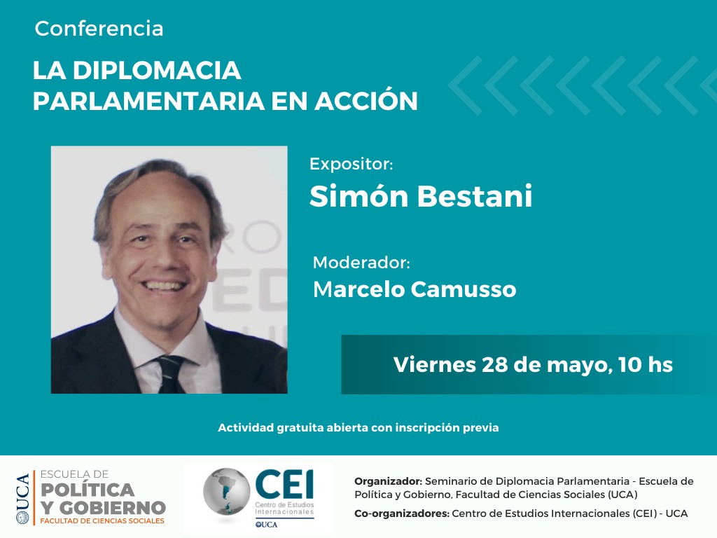 📆📚 Mañana viernes 28/05 a las 10hs, vamos a cerrar la segunda edición del Seminario Diplomacia Parlamentaria con una conferencia abierta a cargo de @BestaniSimon 

¡Te esperamos!

📲 Si querés participar, inscribite en el siguiente link👇
us02web.zoom.us/meeting/regist…