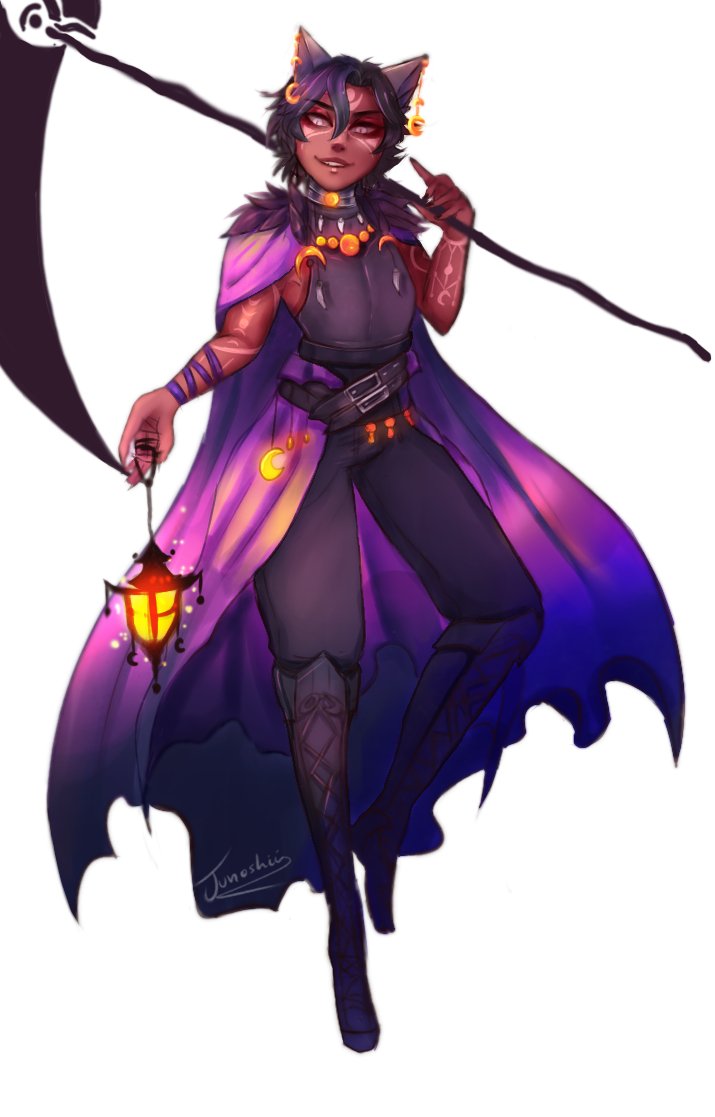 Junoshii's tweet photo. Character design commission 2/2 for @CinnaFaie of her cat boy Leo, Im really proud of how he came out! https://t.co/nXrKeyvOul