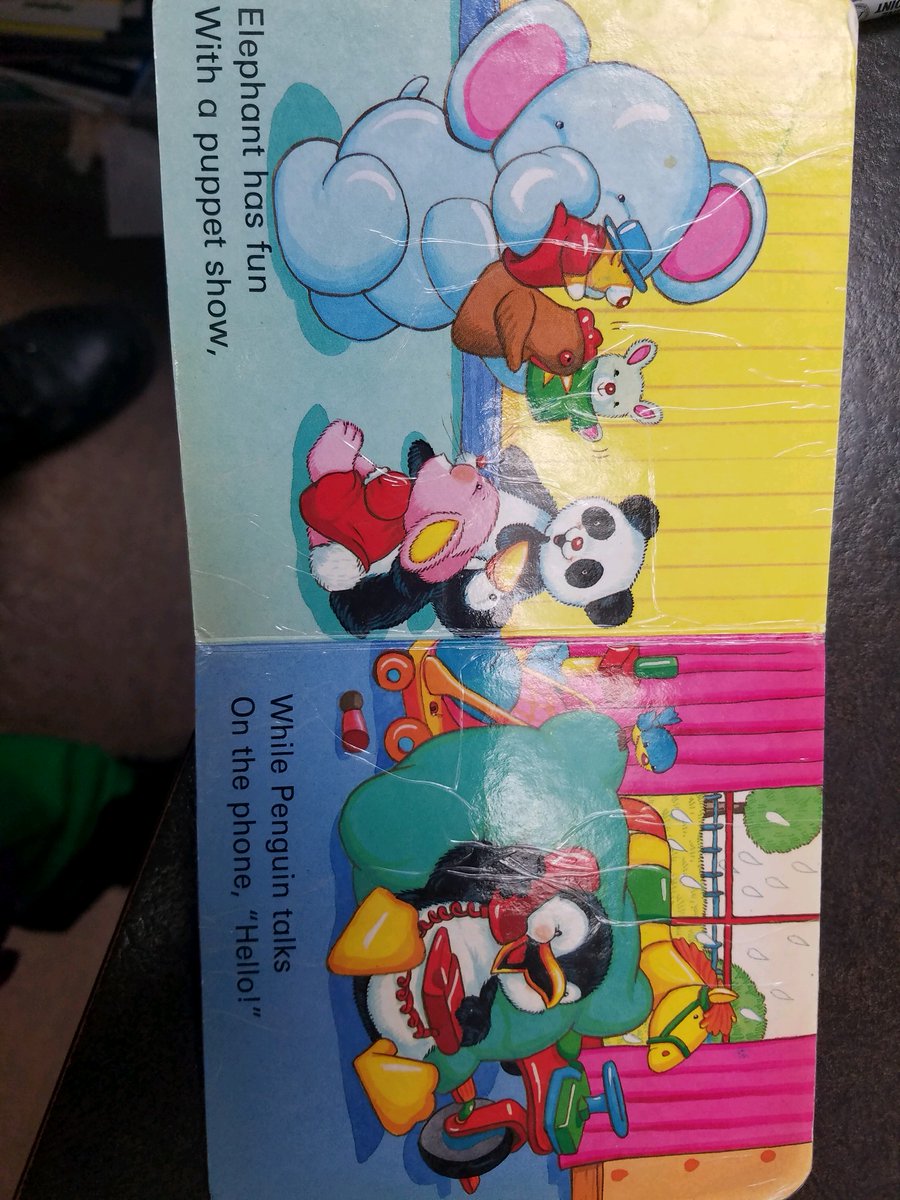 ccgflibrary's tweet photo. Ok, #library twitter- a library in our system is looking for this board book (cover is missing). Does this look familiar to anyone? We have a state full of librarians who want to know! #librarianproblems https://t.co/GjjHe6TEzQ