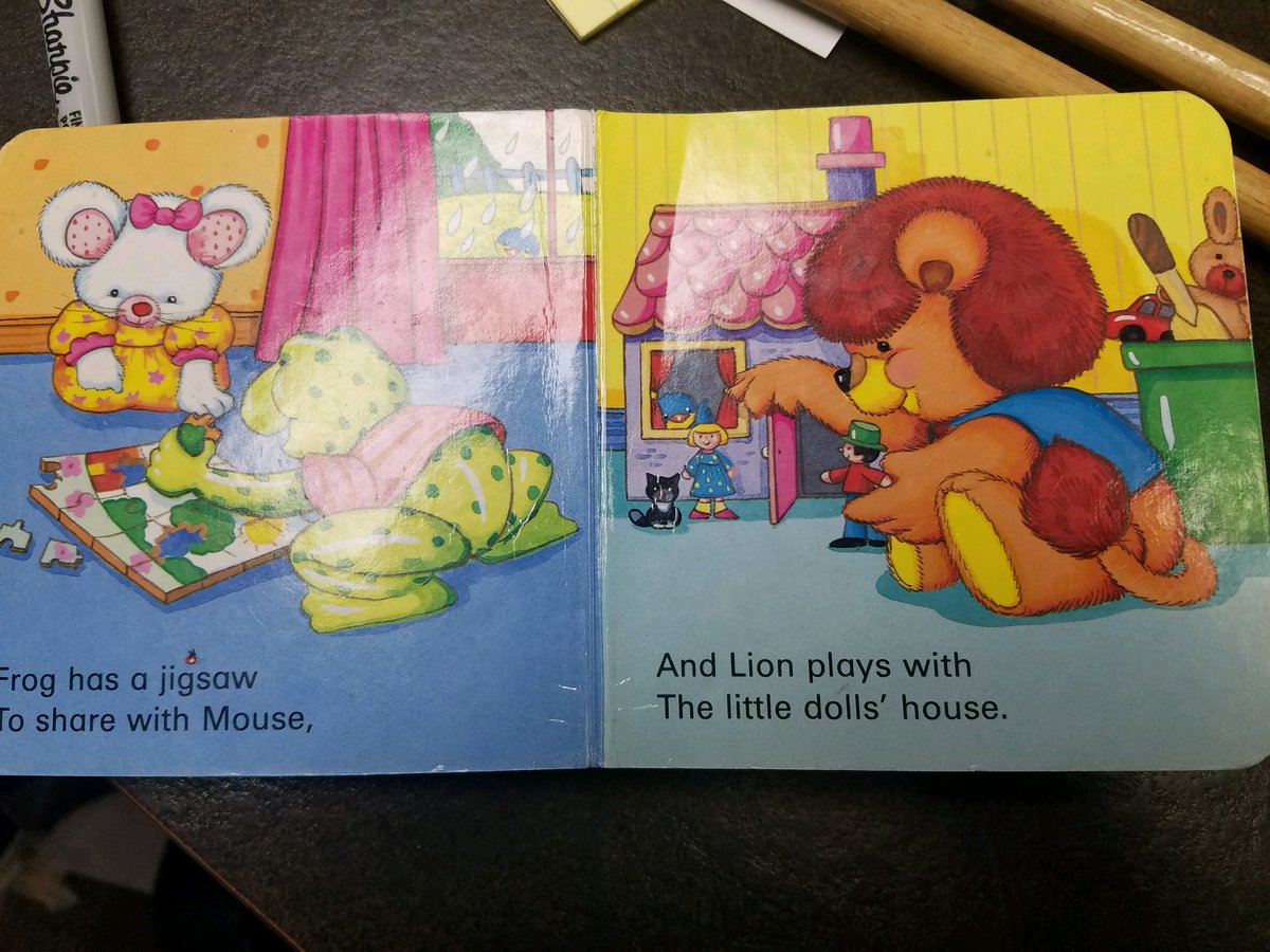ccgflibrary's tweet photo. Ok, #library twitter- a library in our system is looking for this board book (cover is missing). Does this look familiar to anyone? We have a state full of librarians who want to know! #librarianproblems https://t.co/GjjHe6TEzQ