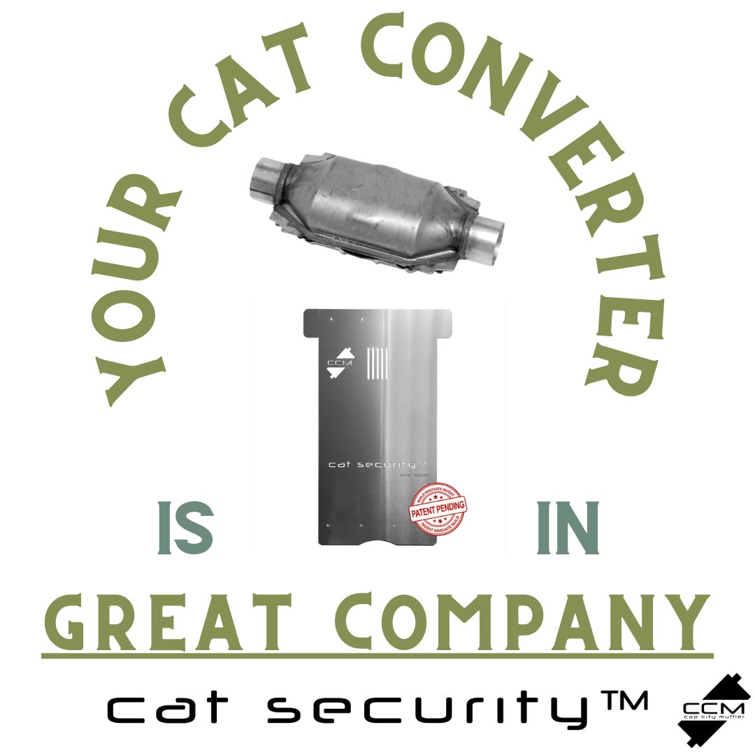 GetCatSecurity's tweet photo. Get your catalytic converter a friend. The Cat Security™ product line offers shields for every kind of Prius and many other vehicles too! Check out the latest and greatest in catalytic converter protection. #savethecats #CCM #catshield #catsecurity #prius #toyota #honda #nissan https://t.co/rhA5ijEM7s