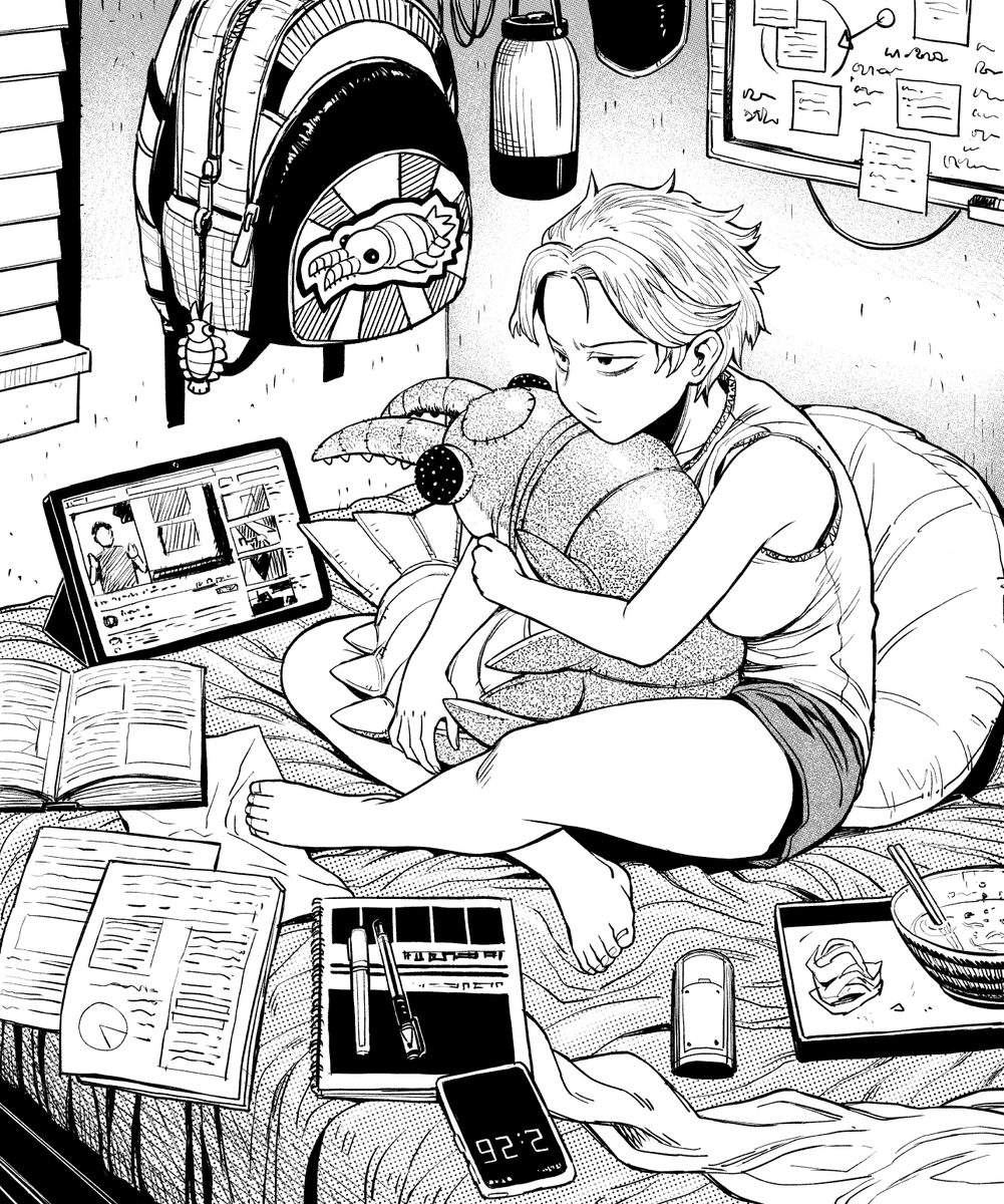 late night studying 
