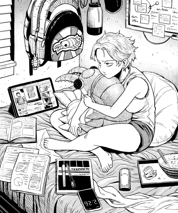late night studying 