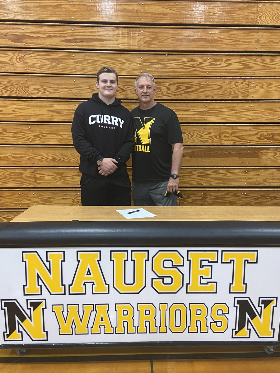 Nausetsports's tweet photo. Congratulations to Patrick Terrio, who was recognized today for his commitment to play Football at Curry College next year! @BradJoyal @MattGoismanCCT @CCCSportsNews @NausetFB https://t.co/b3ghnwcCNm