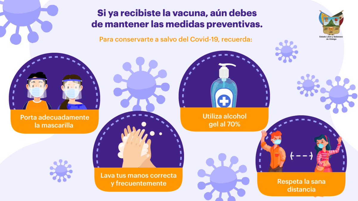 omarfayad's tweet photo. Si ya recibiste la vacuna, aún debes mantener las medidas preventivas para conservarte a salvo del #COVID19. ¡Protégete, salva tu vida! https://t.co/OY1faGgmBw