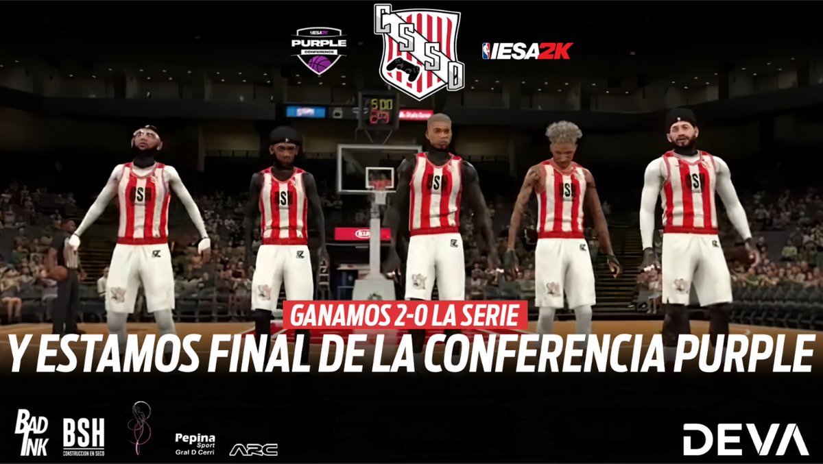 #iesa2k  🔴⚪️🔴#NBA2K21🎮🏀

🔥FINAL DE CONFERENCIAAAAAA🔥

derrotamos a @EdelpEsports y nos clasificamos a la FINAL de la Conferencia Purple de <a href="/IESA2K/">IESA2K 🏀🔥</a>.

Gracias <a href="/agusacosta103/">Agustin Acosta</a>, <a href="/CFrias08/">Cris</a>, @Chucho_445, <a href="/TotoForrester/">Toto Forrester 🎯</a>, <a href="/ItsSebss/">Sebastian</a>, <a href="/csCouto_/">Caio Coutinho</a> y <a href="/dropeee__/">pdrsantos_</a>  

🇦🇹Vamos <a href="/SansinenaSyD/">Sansinena SyD</a> 🇦🇹