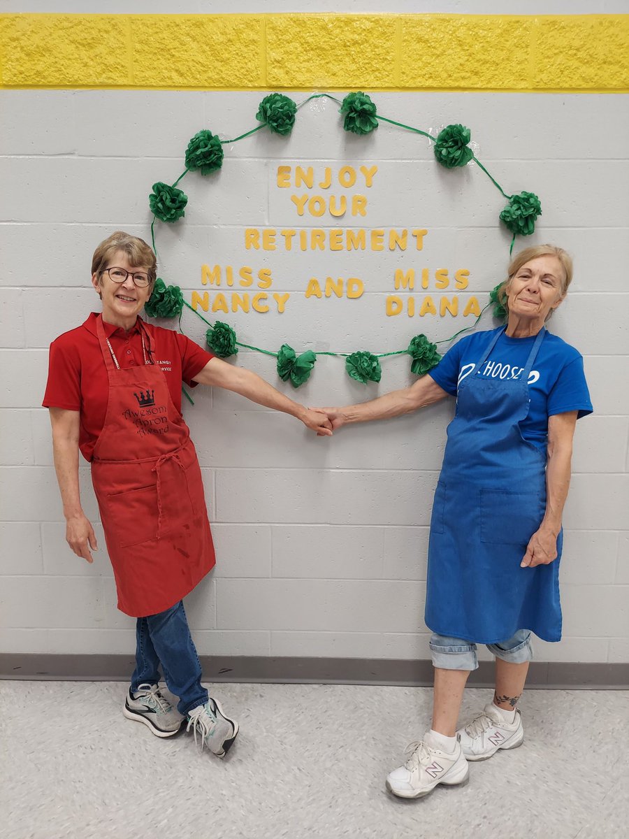 OLSDFood's tweet photo. Happy Retirement to Ms. Nancy and Ms. Diana from Cheshire Elementary! You both will be missed and we thank you for your years of service to Olentangy and the Olentangy Food Service Department. @OlentangyCES @OlentangySD #flourishhere https://t.co/rRSj3lBcyK