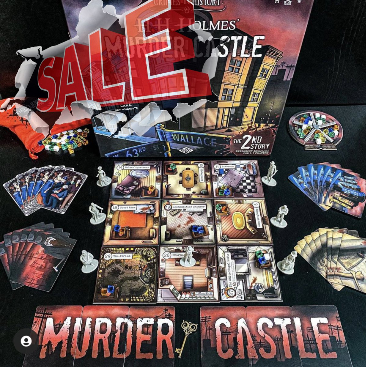 concepts_gaming's tweet image. Missed on your chance in getting the Crimes in History: H. H. Holmes&apos; Murder Castle board game? The game is now available for sale and includes The 2nd Story Expansion. 

coolstuffinc.com/p/307686