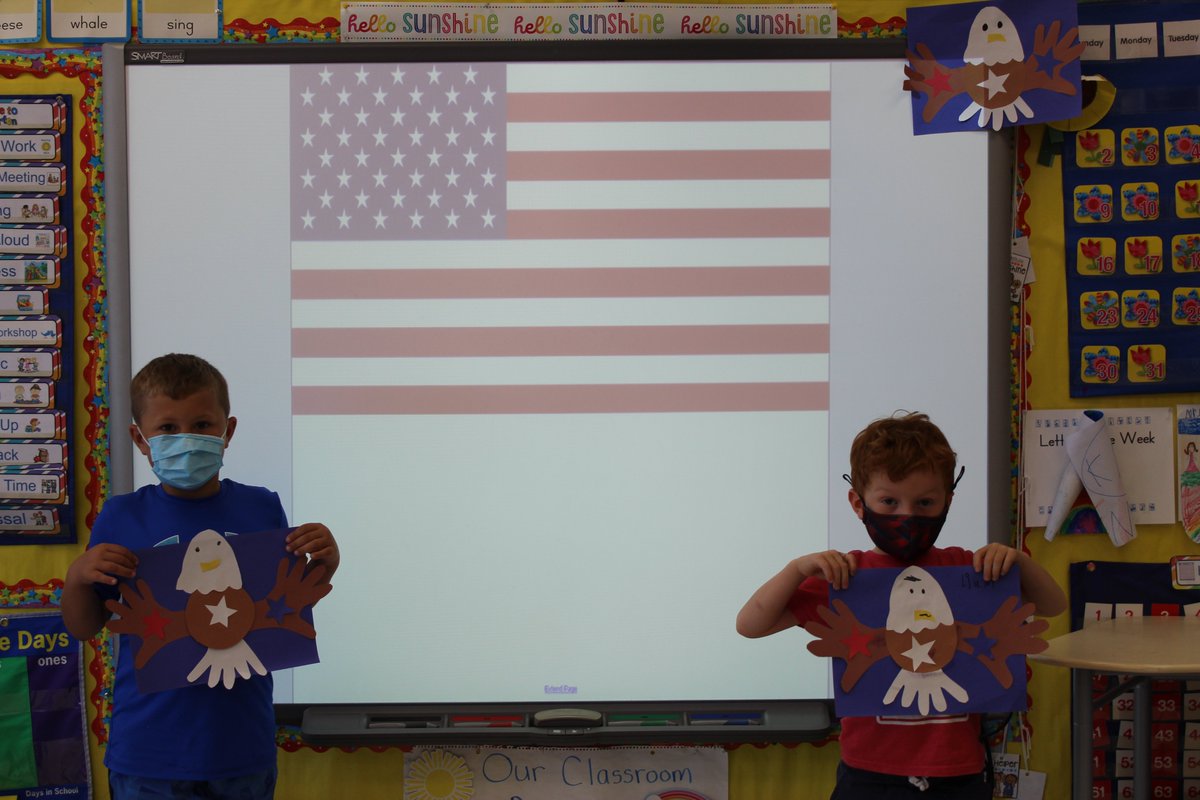 Waverly students make eagles with red, white and blue stars in observance of Memorial Day. Students took their eagles home to display and honor. #eufsdexcellence <a href="/glasr333/">Rob Glass</a>