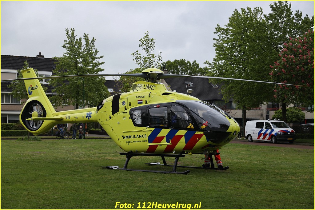 Melding traumahelikopter Petenbos Veenendaal