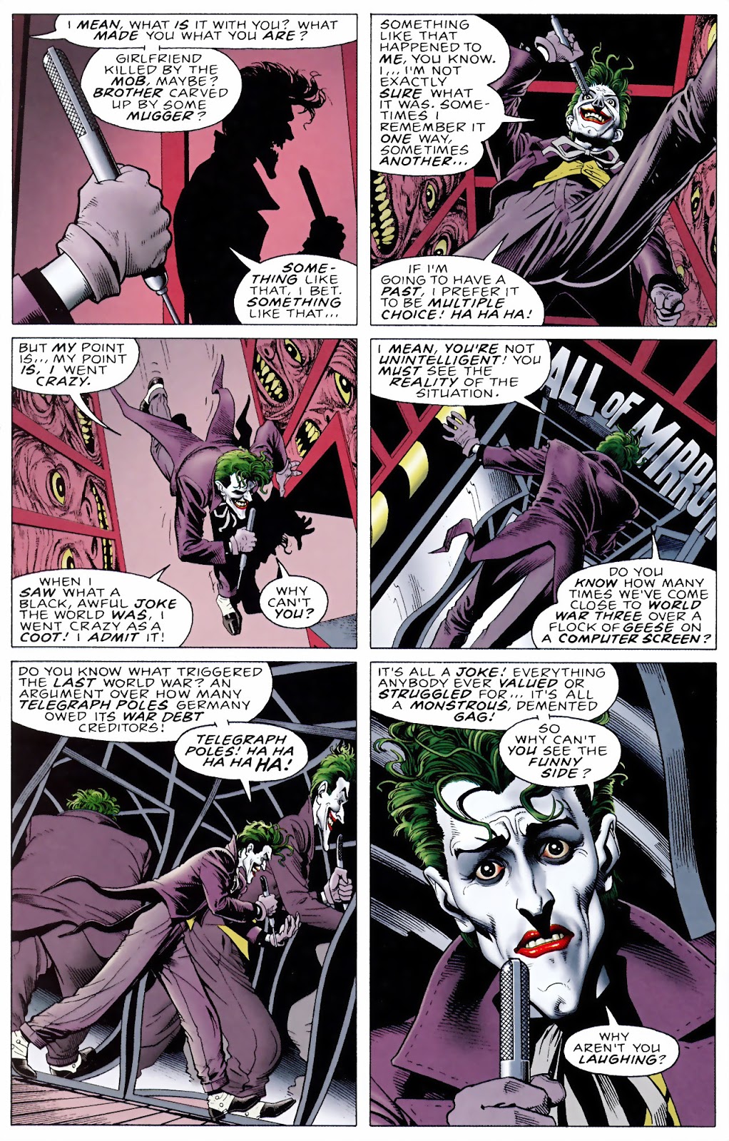 The Imaginary Axis Tyler It S A Cautionary Tale Because It Reminds Us That The Joker Isn T So Unordinary The Same Thing Could Have Happened To Anybody It Could Have Just