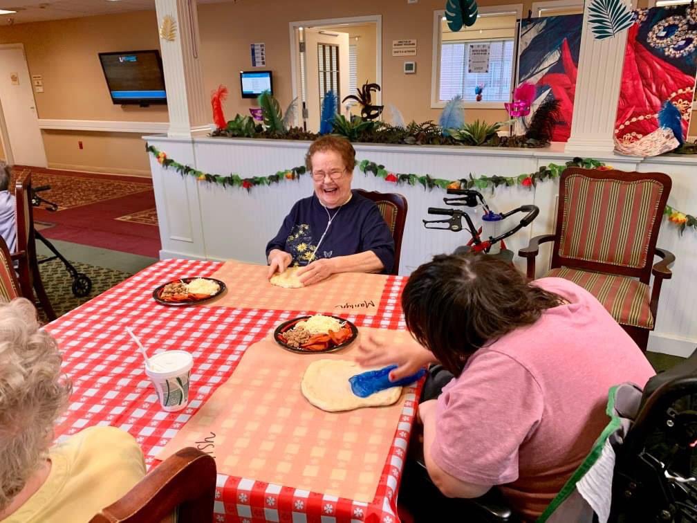 WLafGreeks's tweet photo. Last Friday, our owner Dean Trapp, had the opportunity to show a few residents with @StMaryH how to make pizzas and celebrate National Pizza Day. Thank you to Beth Sabados for making this happen! https://t.co/RdZnendlML