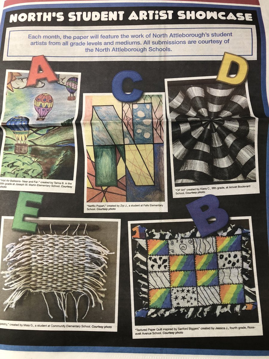 This week’s Reporter features some amazing artwork by North Attleborough students! Be sure to pick up your copy and read about the Town Hall fully reopening, a North student opening a Little Free Library and much more.