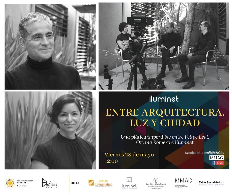 iluminet's tweet photo. ¡Recuerden que mañana transmitiremos una imperdible conversación con @FelipeLeal_Arq y @oriromeronava! 
Síganla por medio de Facebook Live.☀️💡
#DILMX #DIL201
Link: https://t.co/YnH582xPiq https://t.co/GaIhngupSC